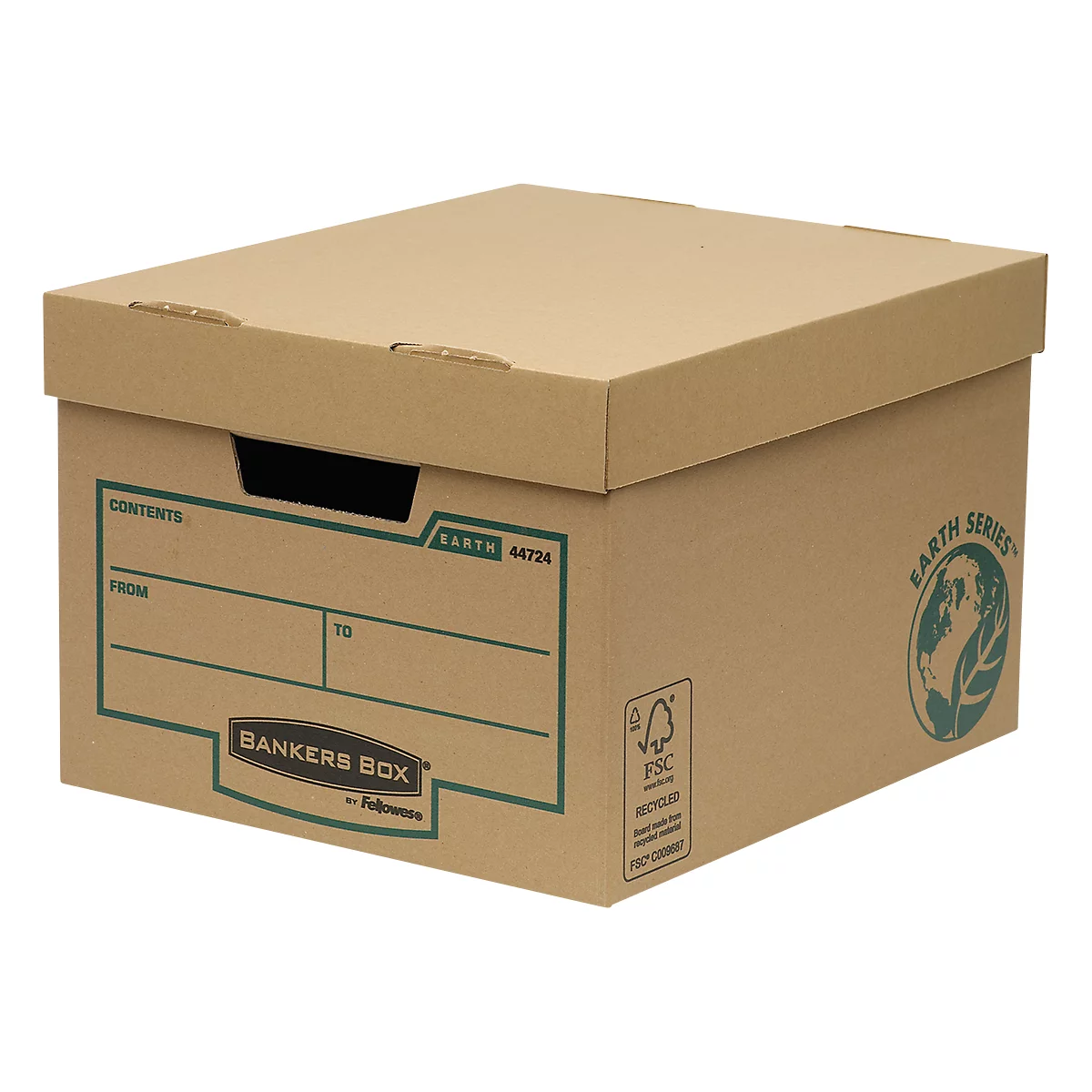 Opbergdozen Earth Serie - 100 % gerecycled karton - dubbele verstevigde bodem - 10 stuks