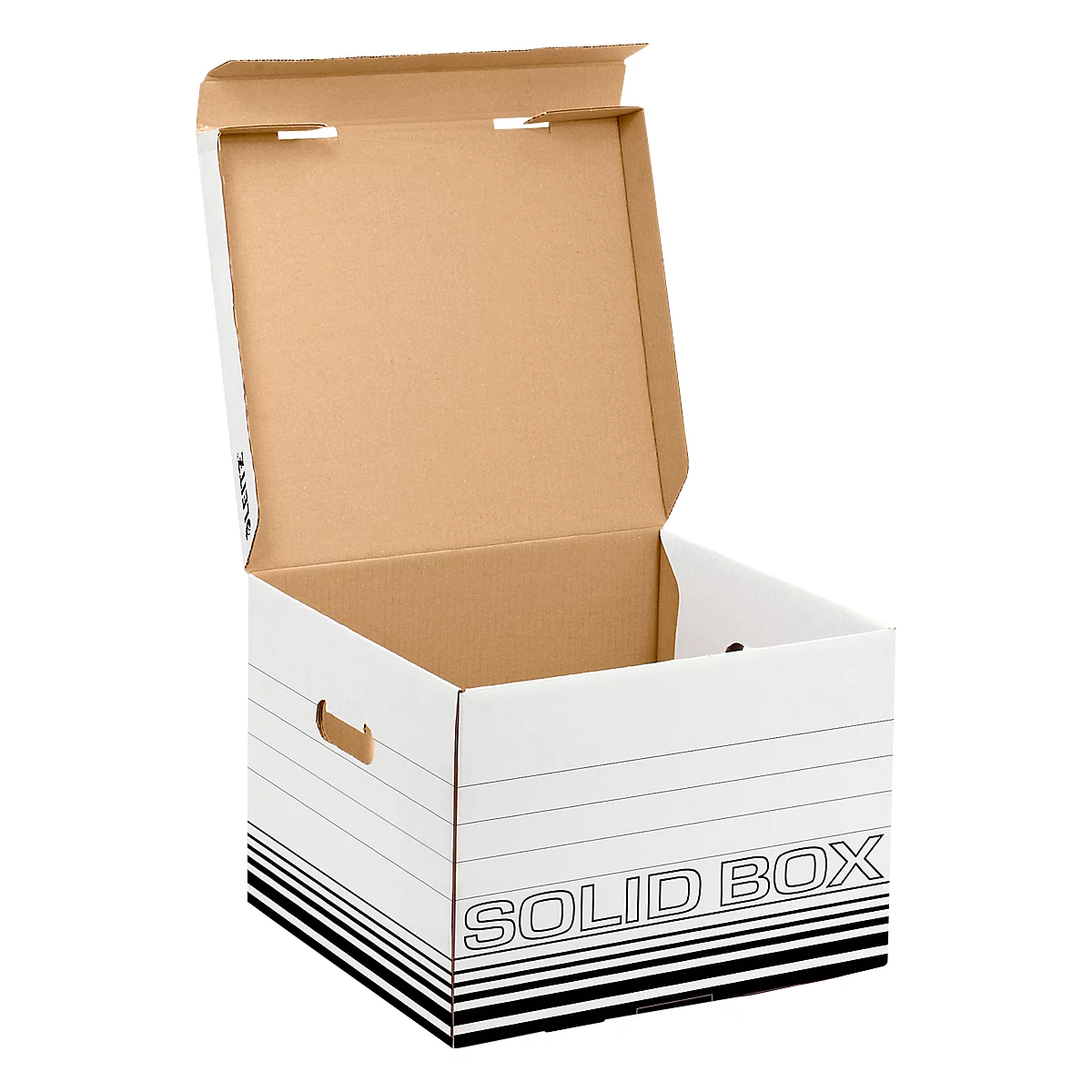 Opbergdozen Solid Box - M 6118 - FSC gerecycled karton - B 325 x D 360 x H 270 mm - wit - 10 stuks