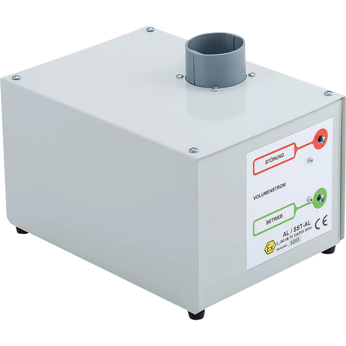 Opbouw afzuigventilator SST AL voor Cemo veiligheidskast PROline 6/20 en 12/20, met luchtstroombewaking, ATEX-conform