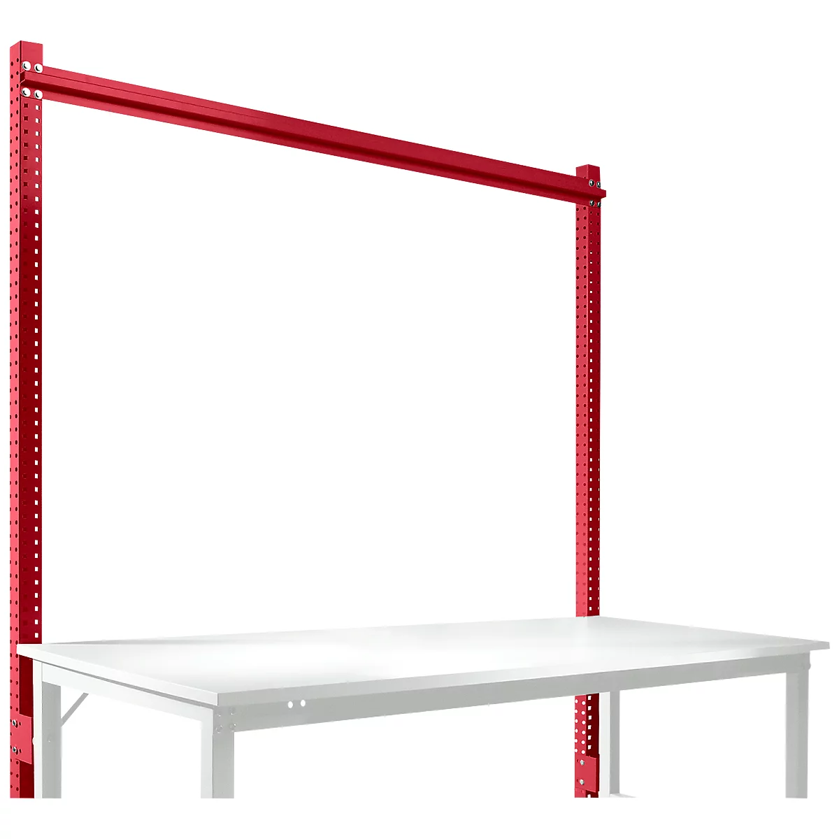 Opbouwframe, Basistafel STANDAARD werktafel-/werkbanksysteem UNIVERSAL/PROFI, 1750 mm, robijnrood