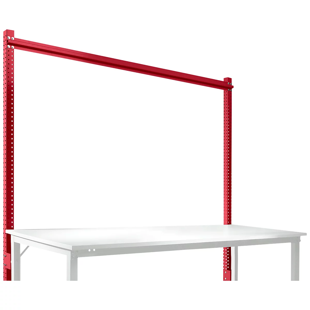 Opbouwframe, Basistafel STANDAARD werktafel-/werkbanksysteem UNIVERSAL/PROFI, 2000 mm, robijnrood