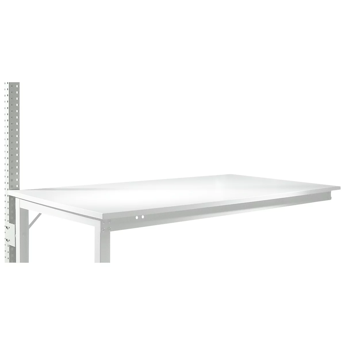Opbouwframe, laag, Aanbouwtafel SPECIAAL werktafel-/werkbank UNIVERSAL/PROFI, lichtgrijs