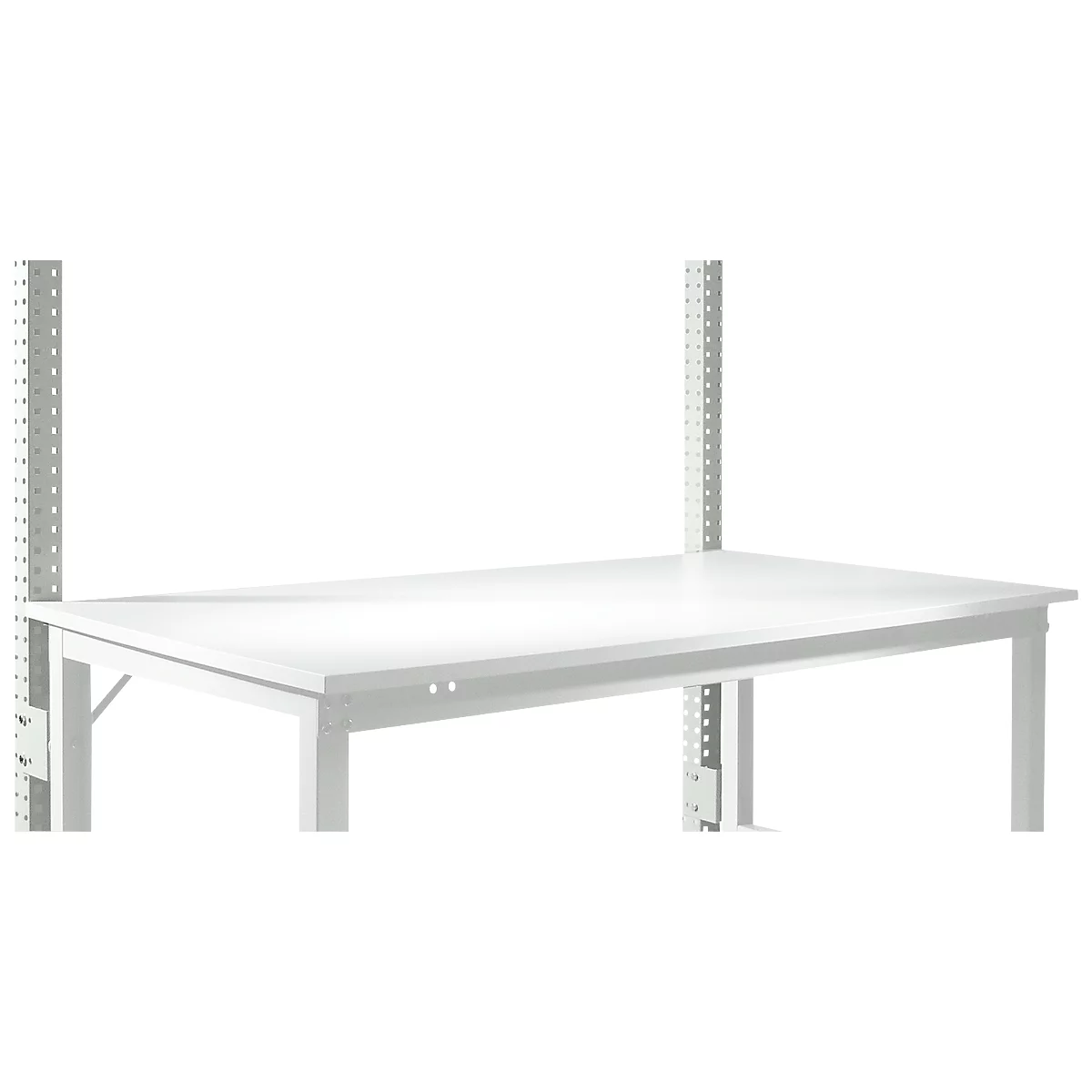 Opbouwframe, laag, Basistafel STANDAARD werktafel/werkbank UNIVERSAL/PROFI, lichtgrijs
