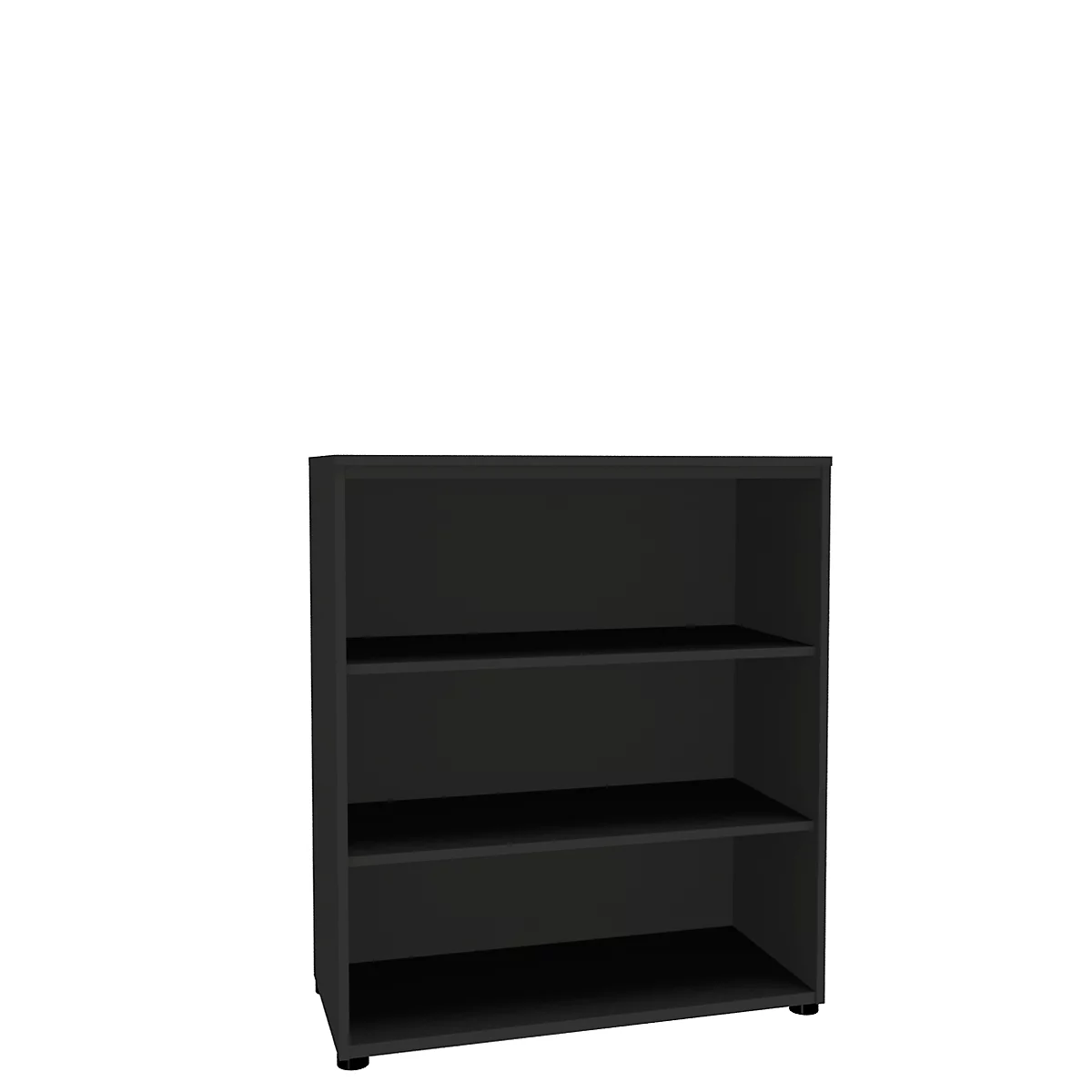 Open kast, 1-delig, 3 ordnerhoogten, b 1000 mm, grafiet