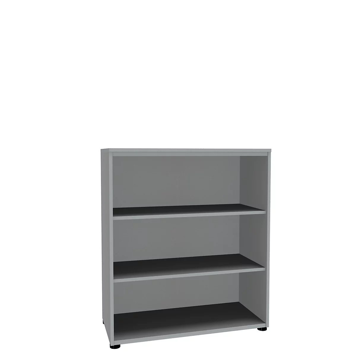 Open kast, 1-delig, 3 ordnerhoogten, b 1000 mm, lichtgrijs