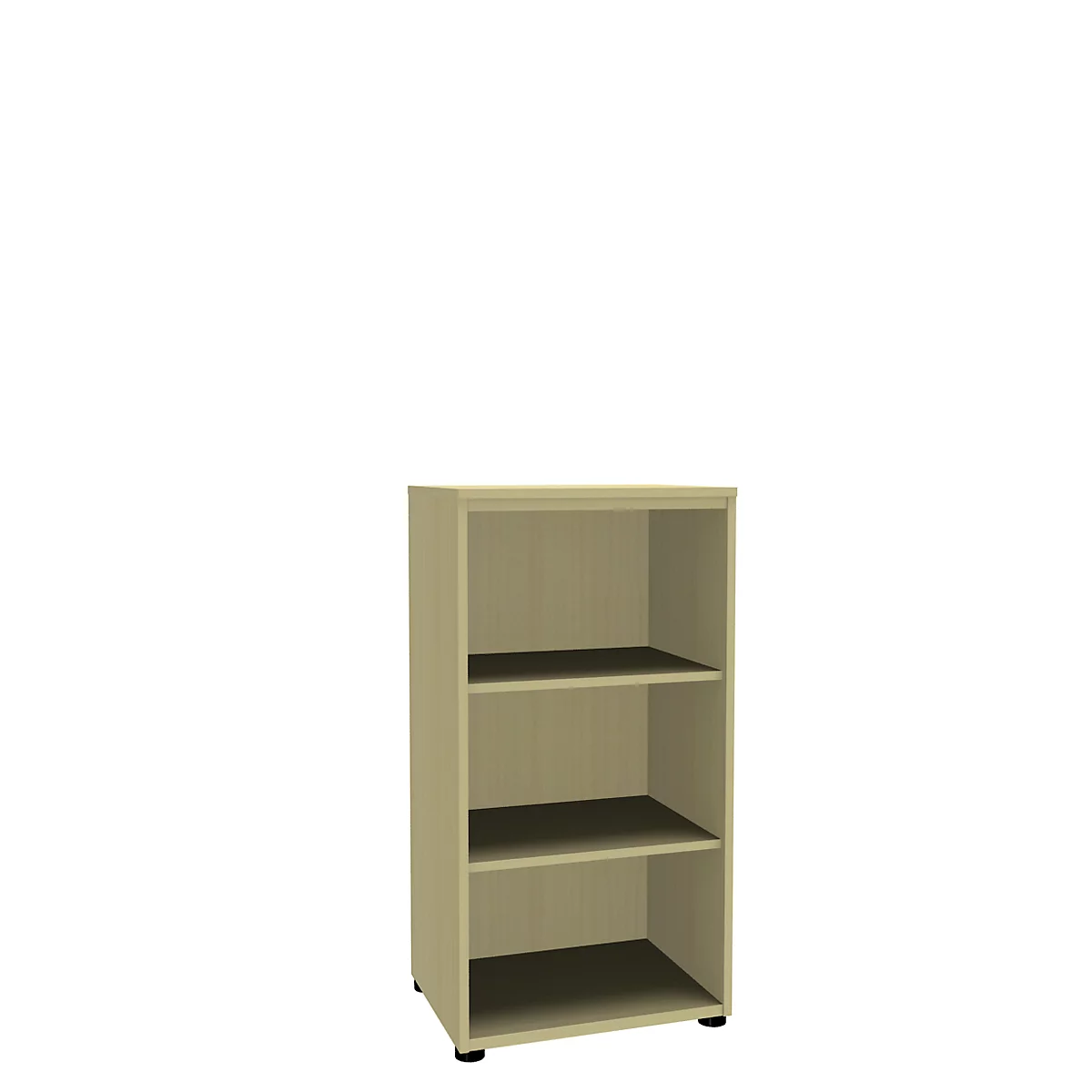 Open kast, 1-delig, 3 ordnerhoogten, b 600 mm, esdoornpatroon