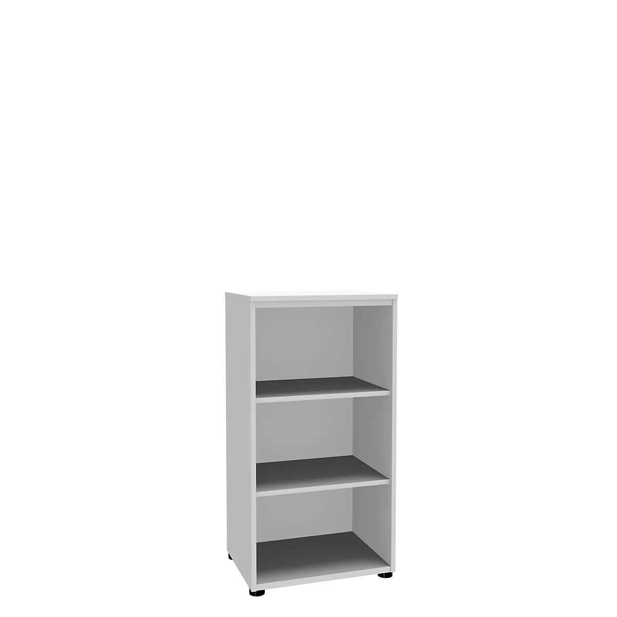 Open kast, 1-delig, 3 ordnerhoogten, b 600 mm, wit