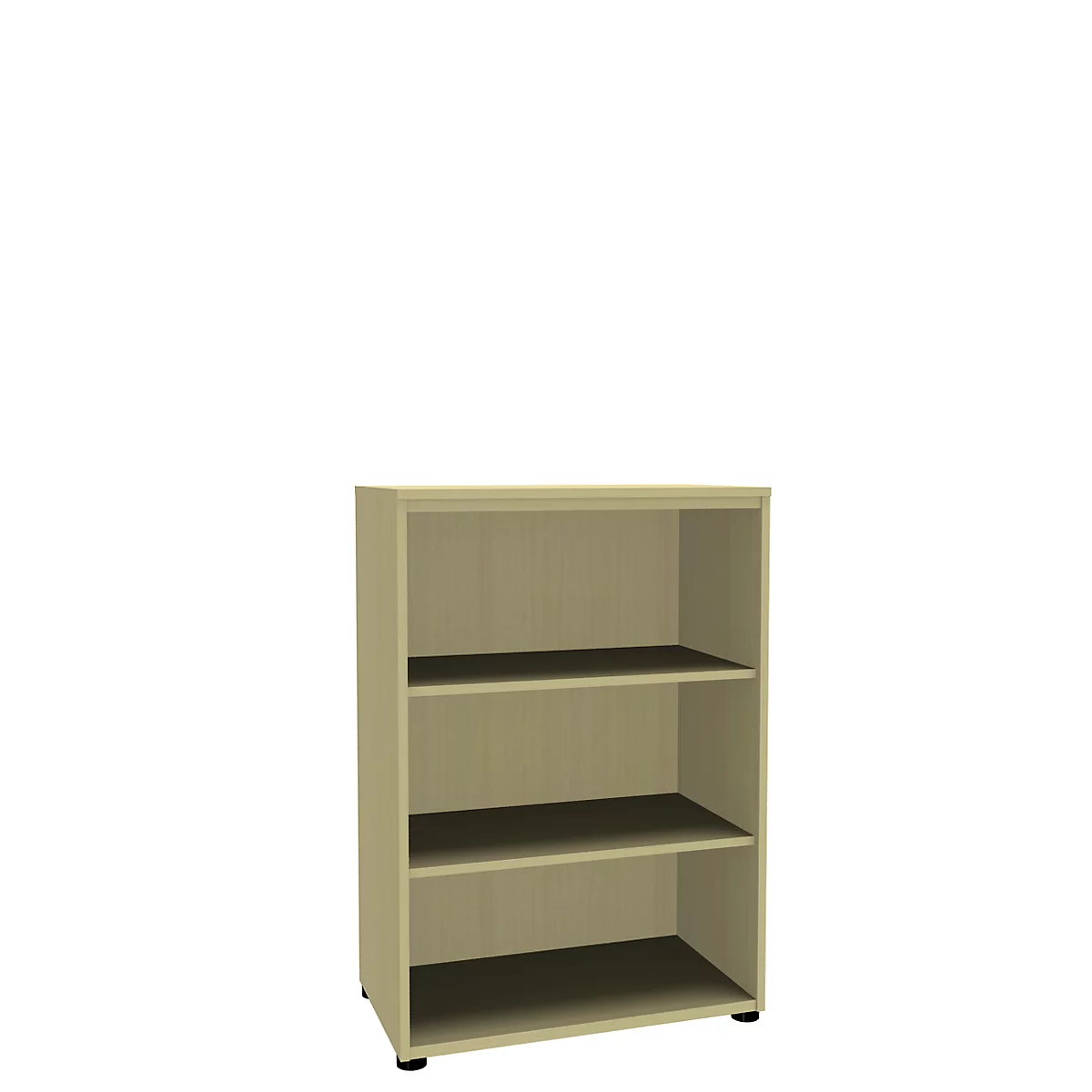 Open kast, 1-delig, 3 ordnerhoogten, b 800 mm, esdoornpatroon