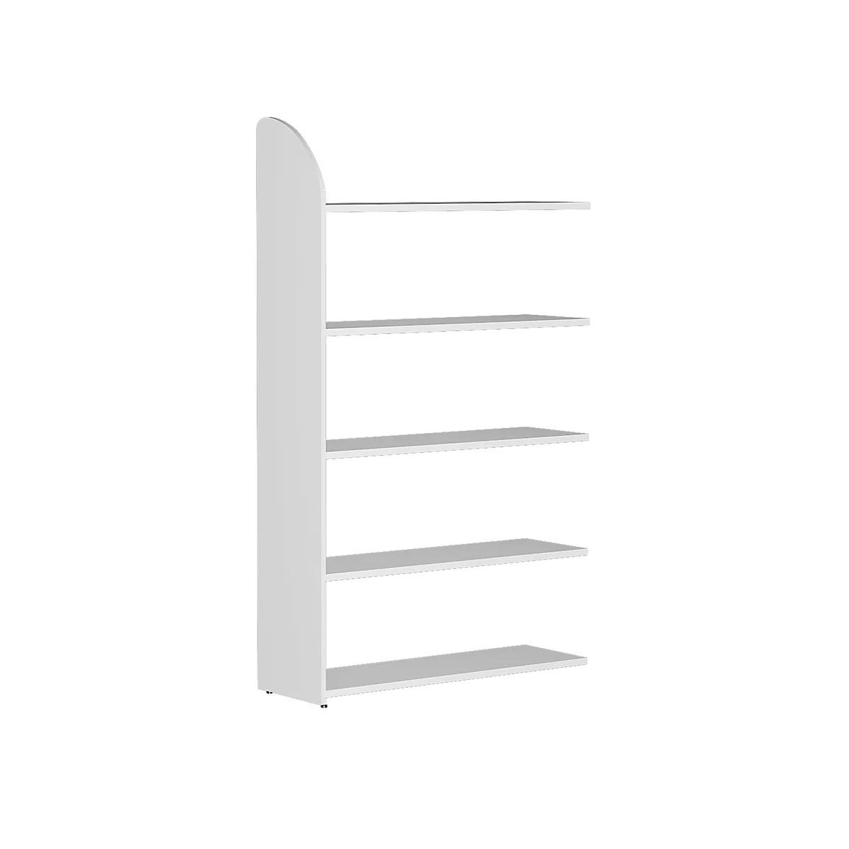 Open kast Dante®, stellingsectie, H 1900 x B 1000 mm, zonder achterwand, wit