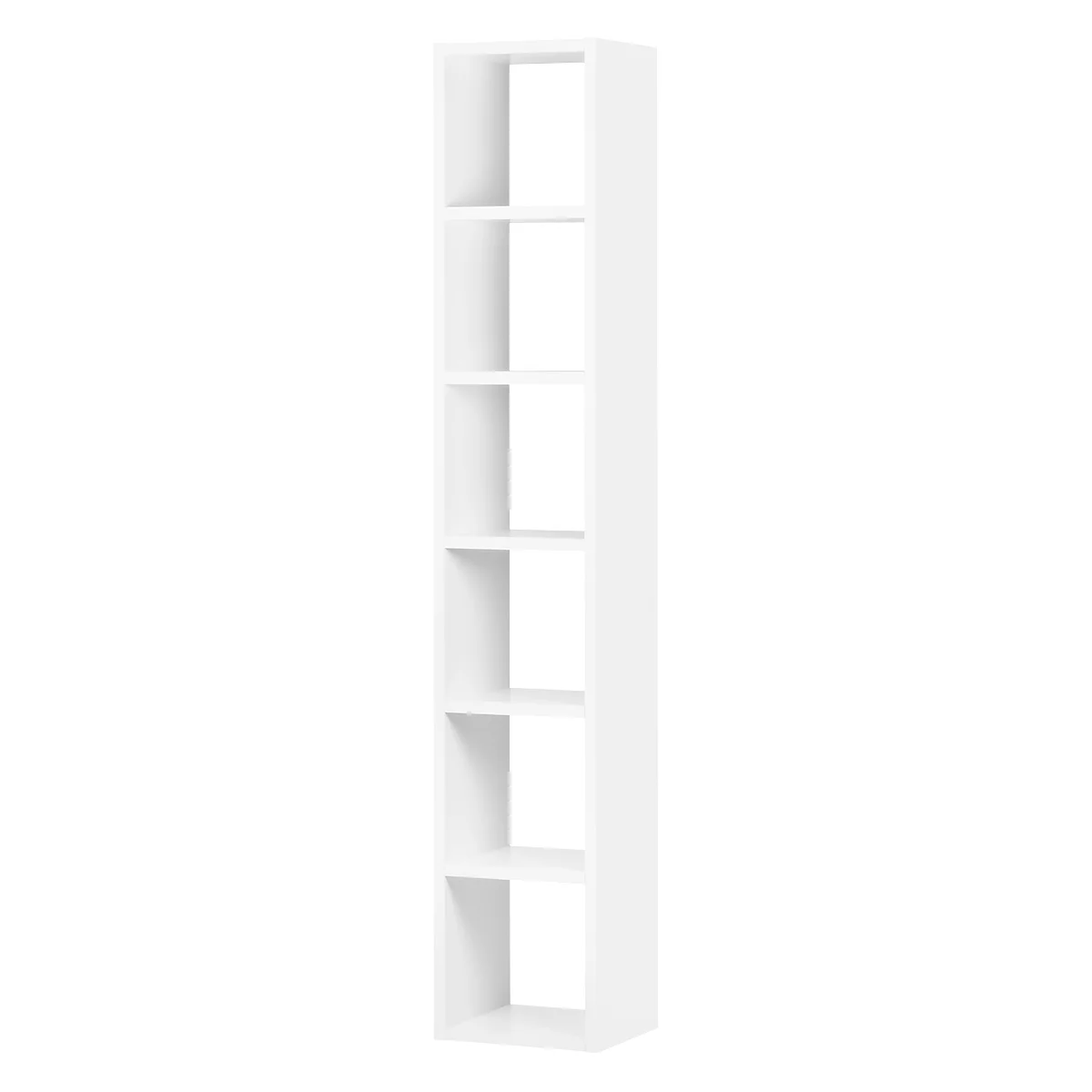 Open kast Pombal, 6 ordnerhoogten, uitbreidbaar, breedte 400 mm, wit