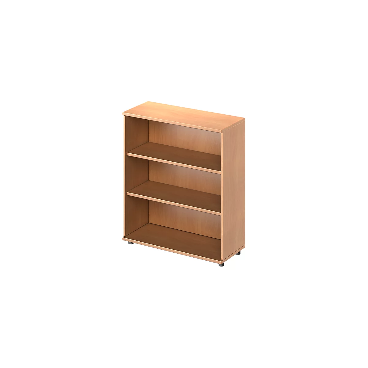 Open kast TETRIS WOOD - B 1000 x D 421 x H 1160 mm - 3 OH - met glijders - beuken decor - ons merk Schäfer Shop Genius