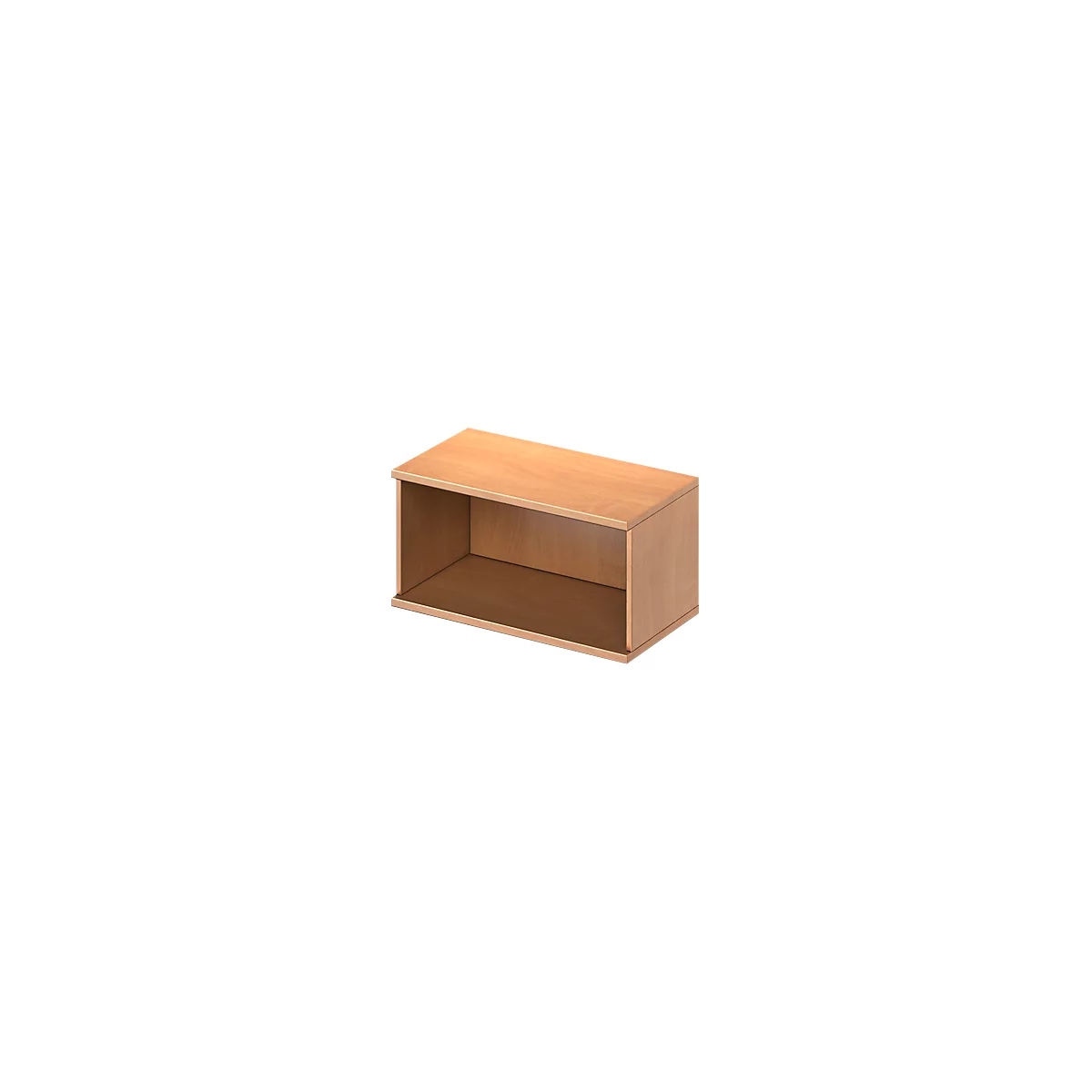 Open opzetkast TETRIS WOOD - B 800 x D 421 x H 400 mm - 1 OH - beuken decor - ons merk Schäfer Shop Genius
