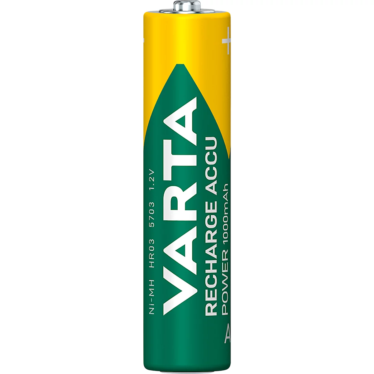 Oplaadbare batterijen van VARTA, micro AAA, 2 stuks