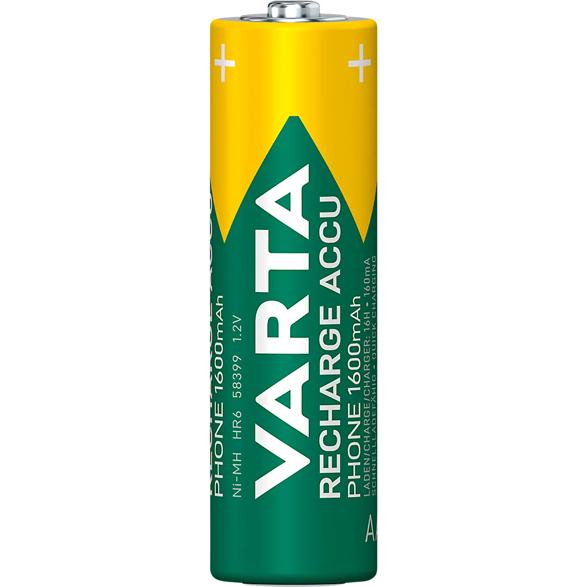 Oplaadbare batterijen VARTA PHONE T 398 Micro AAA, voor analoge/digitale telefoons, 2 stuks