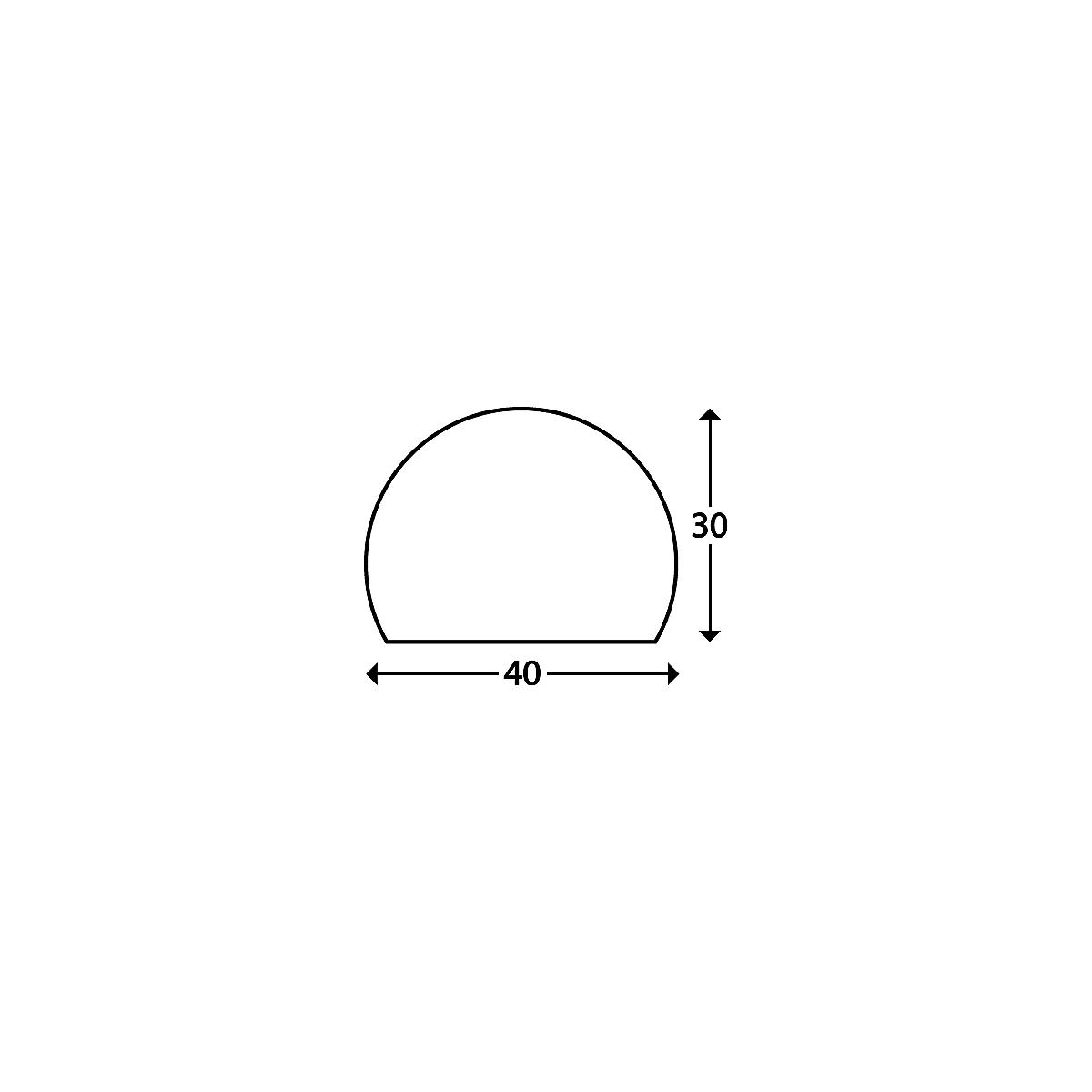 Oppervlaktebescherming type C, 1 m/stuk, geel/zwart