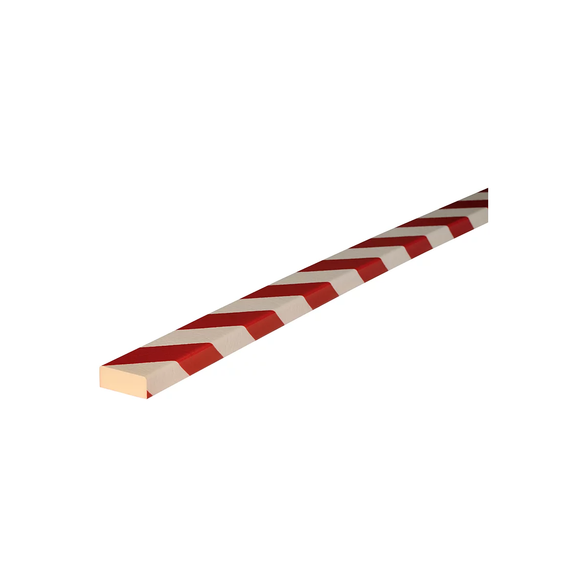 Oppervlaktebescherming type D, 1 m/stuk, wit/rood