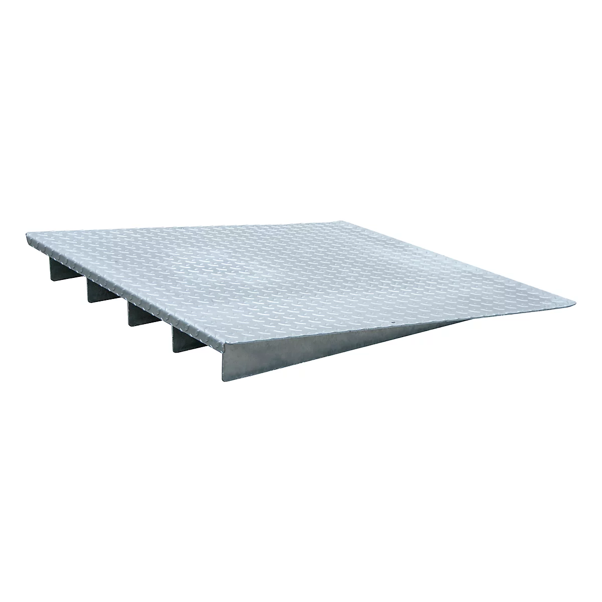 Oprijplaat type AR 122, gegalvaniseerd, L 1000 x B 1120 x H 123 mm
