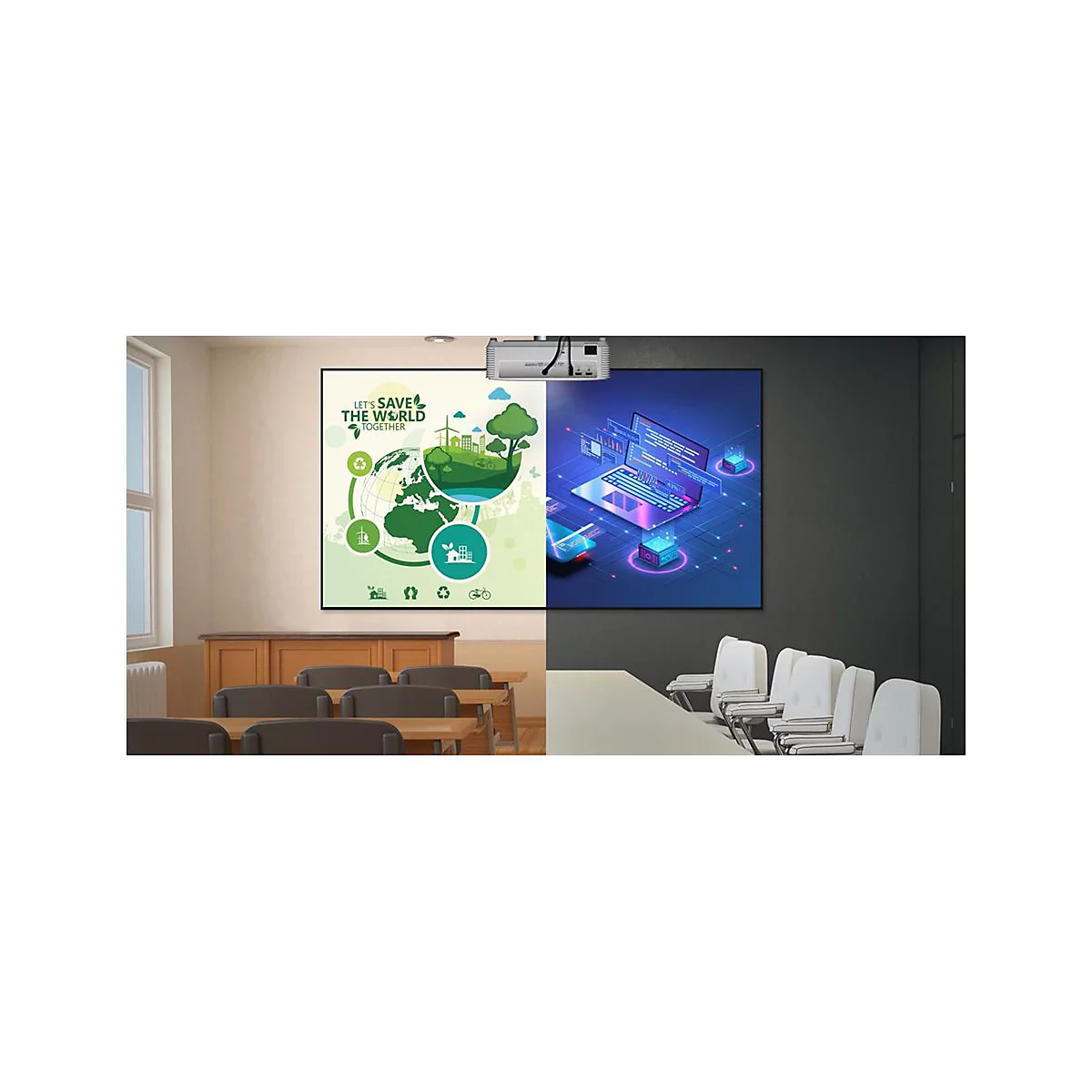 Optoma EH401 - DLP-Projektor - tragbar - 3D - 4000 lm - Full HD (1920 x 1080)