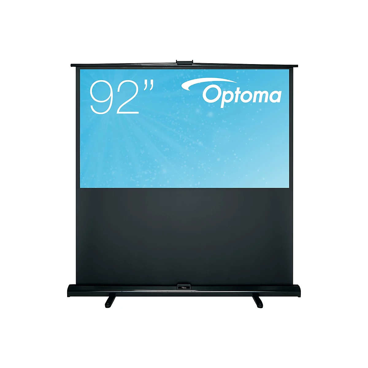 Optoma Panoview Pull Up DP-9092MWL - Leinwand - 234 cm (92') - 16:9 - Matte White - Schwarz
