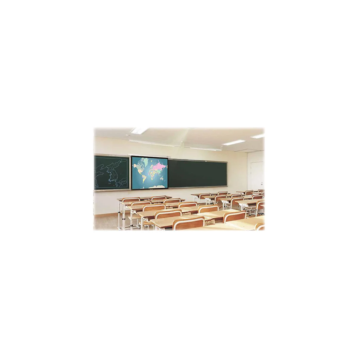 Optoma PWC - Leinwand - Deckenmontage möglich, geeignet für Wandmontage - 233.7 cm (92') - 16:9 - Matte White