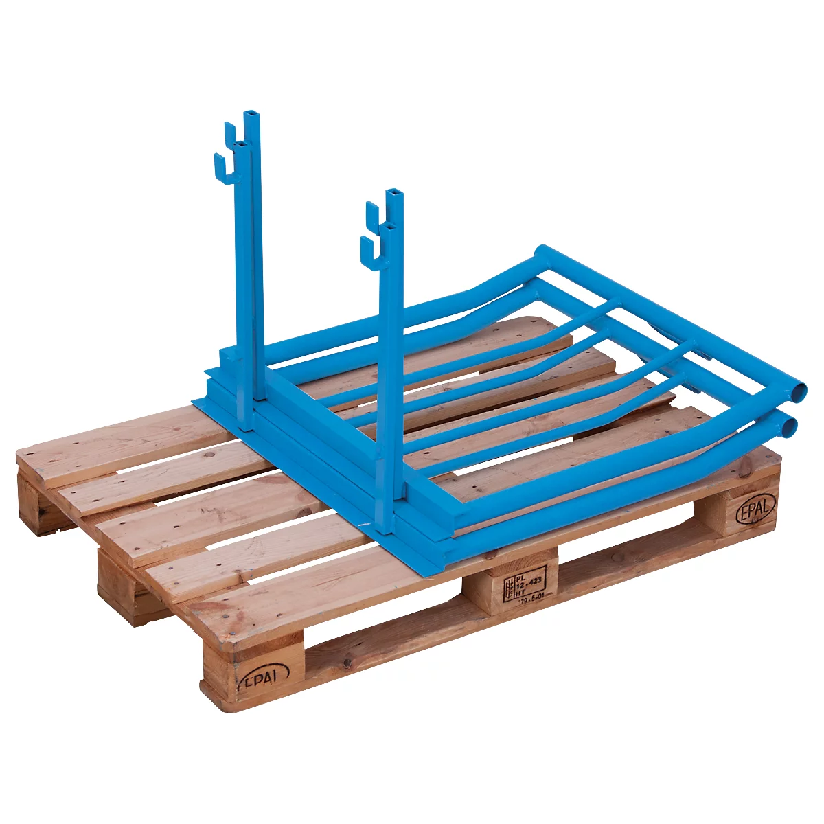 Opzetframe voor pallets type 66, 1200 x 800 x 1200 mm, gelakt