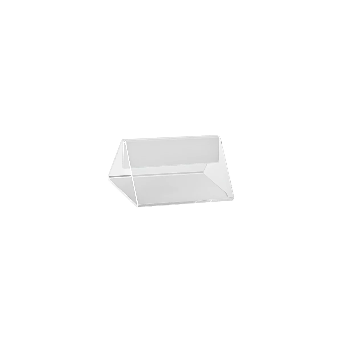 Opzetstuk voor tafeldisplay - acryl - B. 100 x H 55 mm - transparant