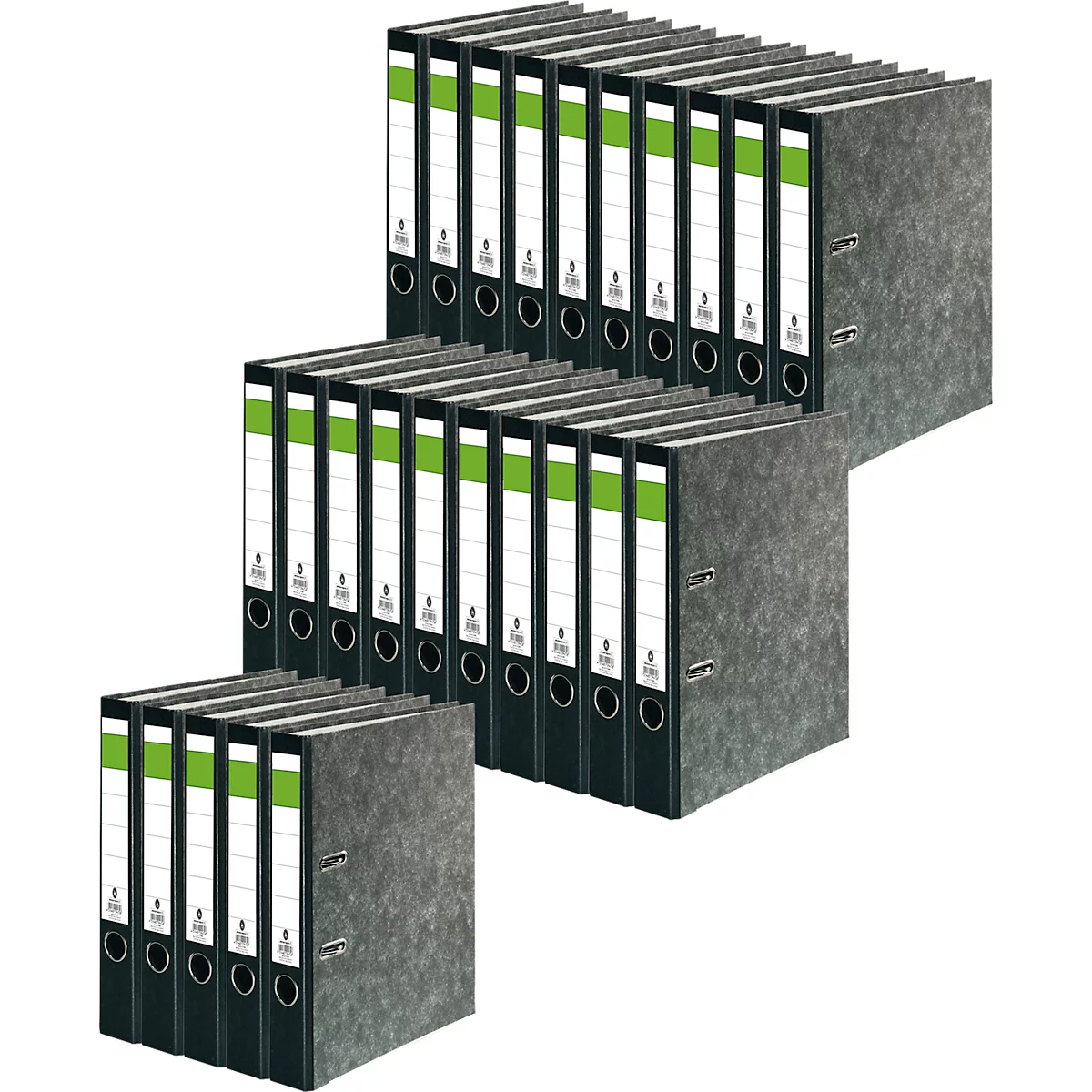 Ordner groene balk, A4, rugbreedte 50 mm, 25 stuks