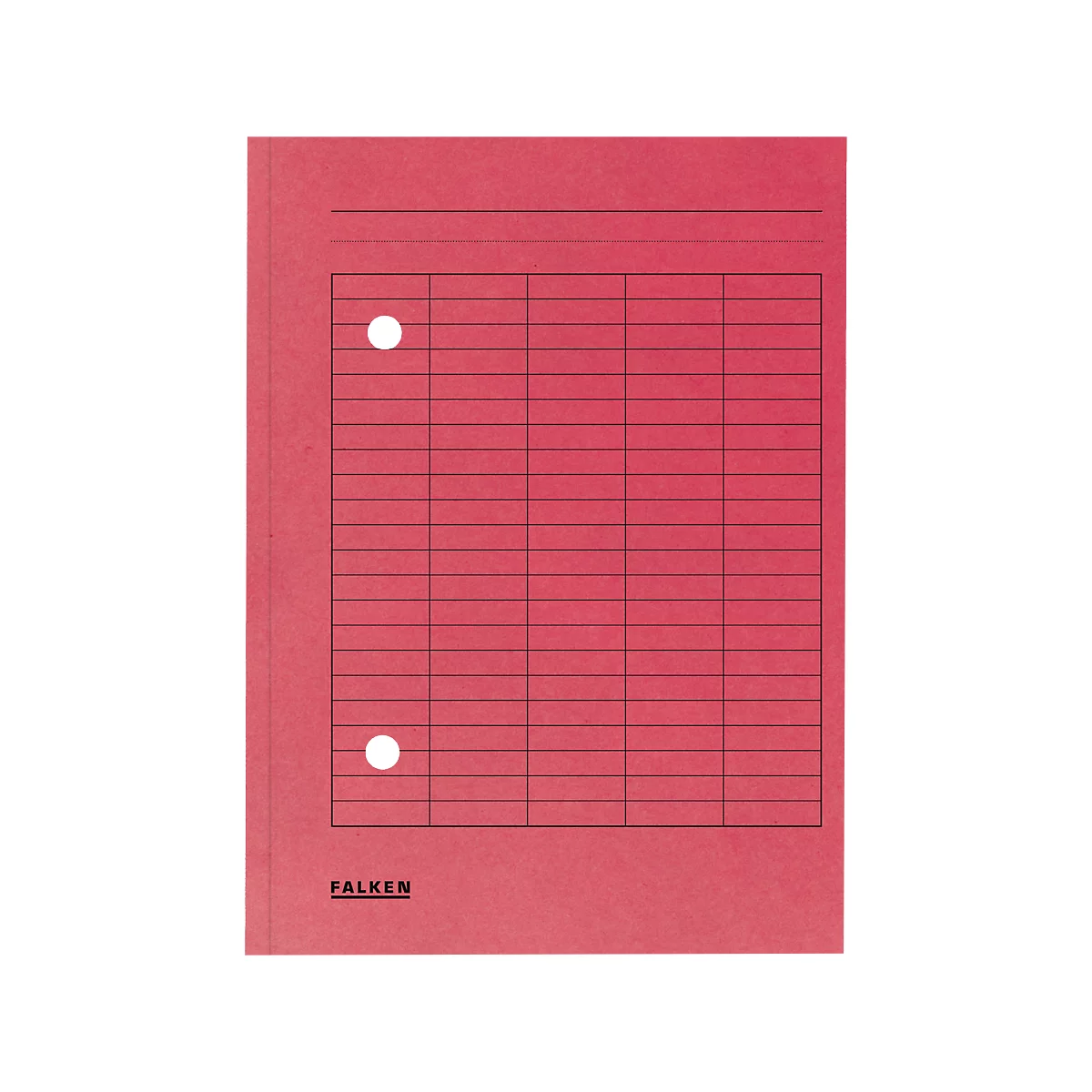 Organisateur FALKEN, format A4, carton, rouge