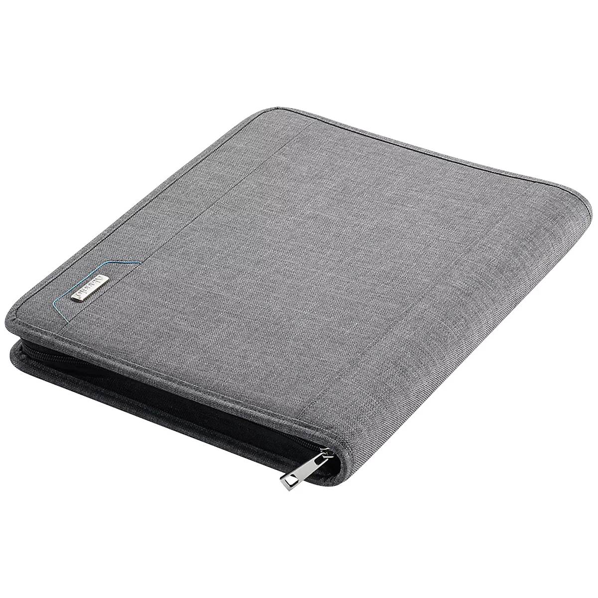 Organisateur Lazio Alassio, format A4, polyester, avec rangement pour tablette rembourré, gris
