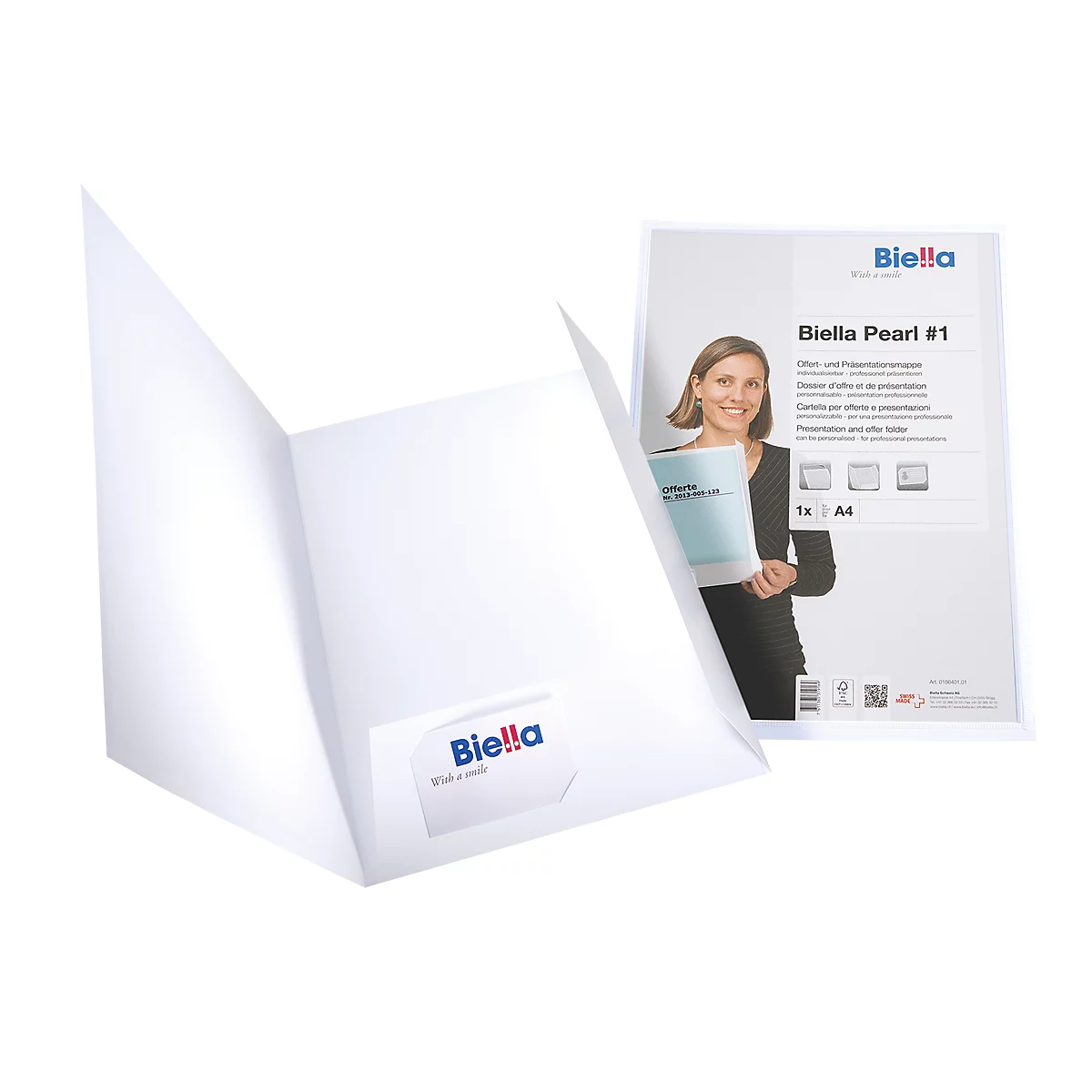 Organisateur Pearl 1 Biella, format A4, carton