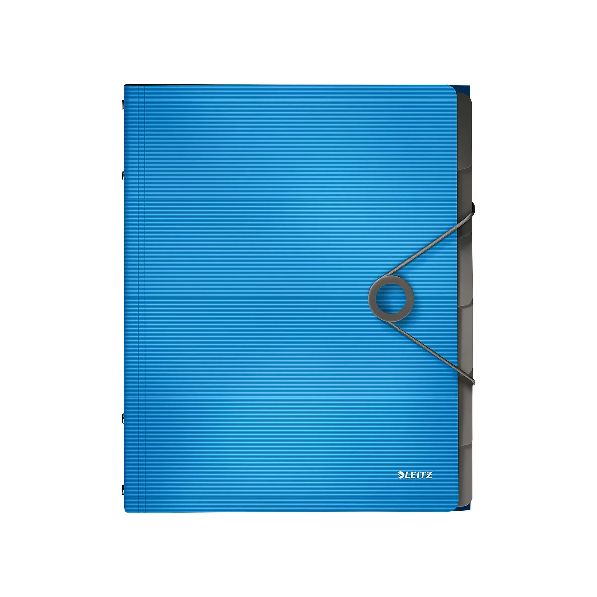 Organisateur Solid LEITZ®, format A4, 3 couvertures de protection, 6 compartiments, PP, bleu clair