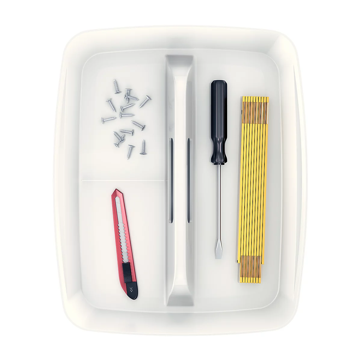 Organiseur MyBox Leitz, avec poignée, 3 compartiments, l. 307 x H 56 x P 181 mm