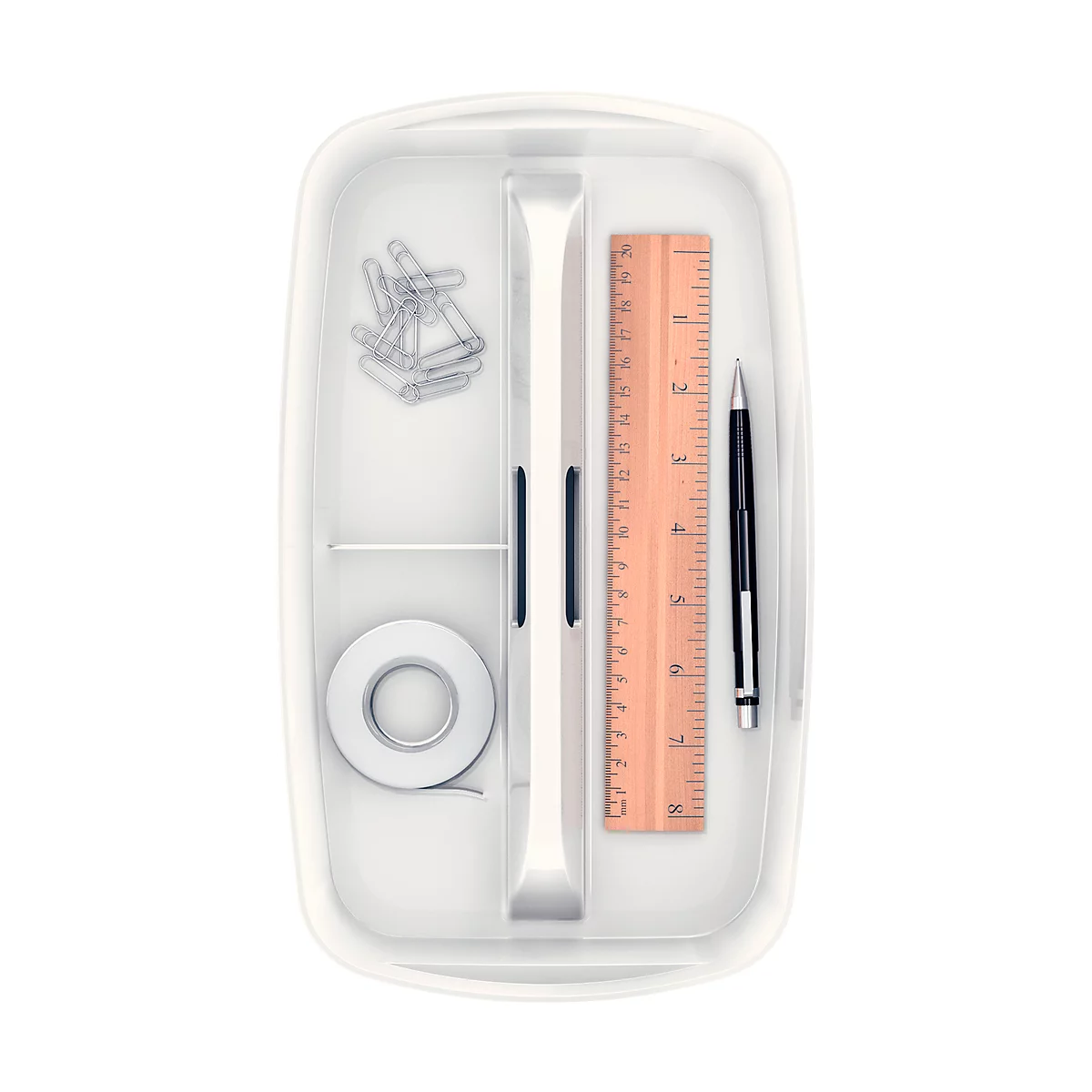 Organiseur MyBox Leitz, avec poignée, 3 compartiments, l. 307 x H 56 x P 181 mm