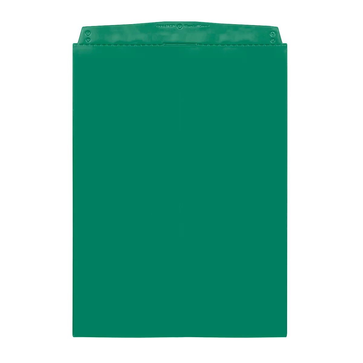 Green envelope with flap.
