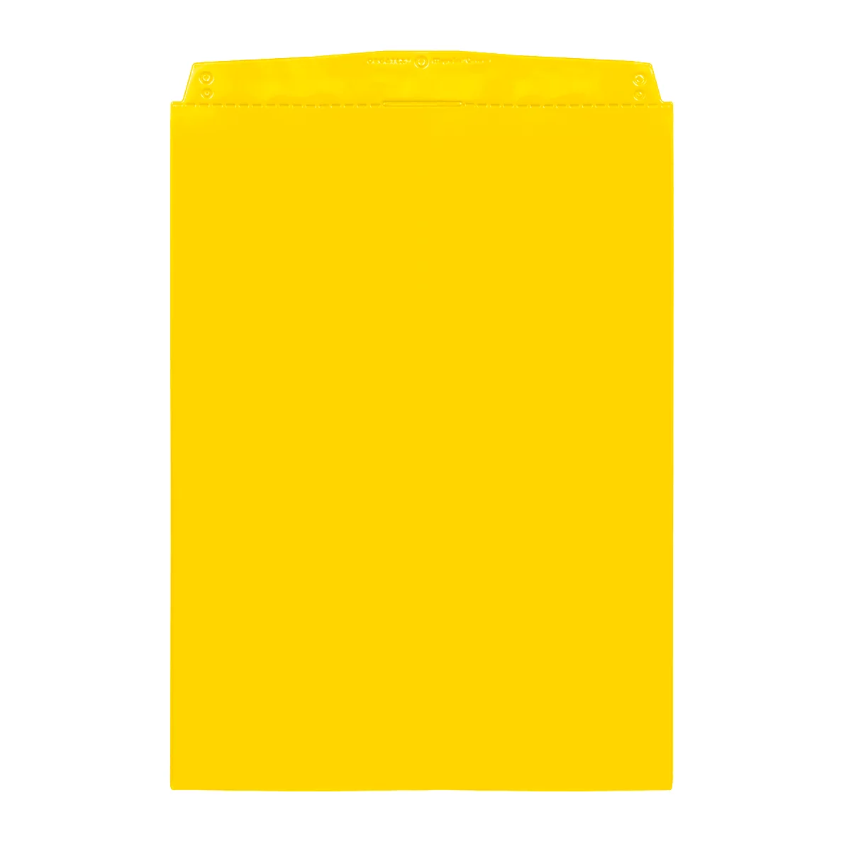 Yellow envelope, rectangular, with folded closure.