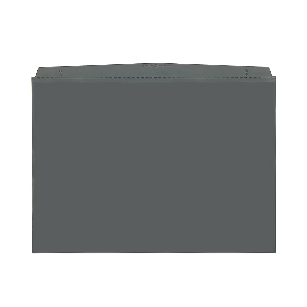 Gray file folder on a white background.