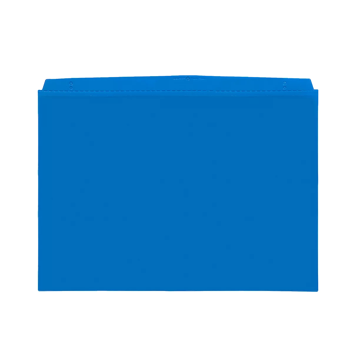Blue folder on a white background.