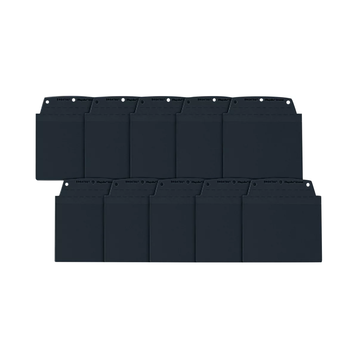Orgatex Sichttaschen, A6 quer, anthrazit, 10 St.