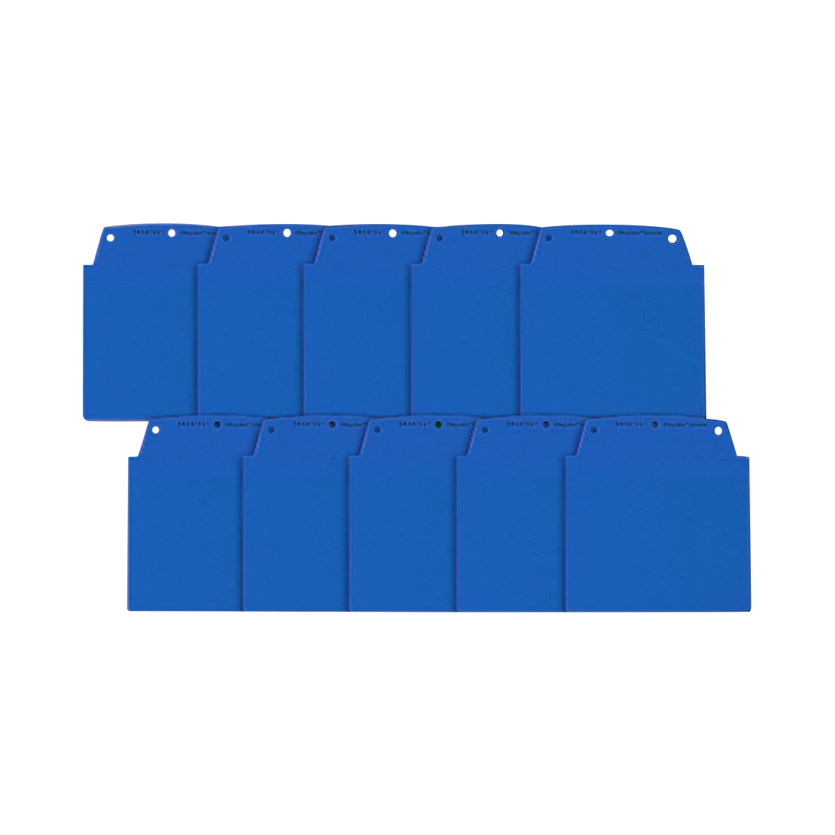 Orgatex Sichttaschen, A6 quer, blau, 10 St.
