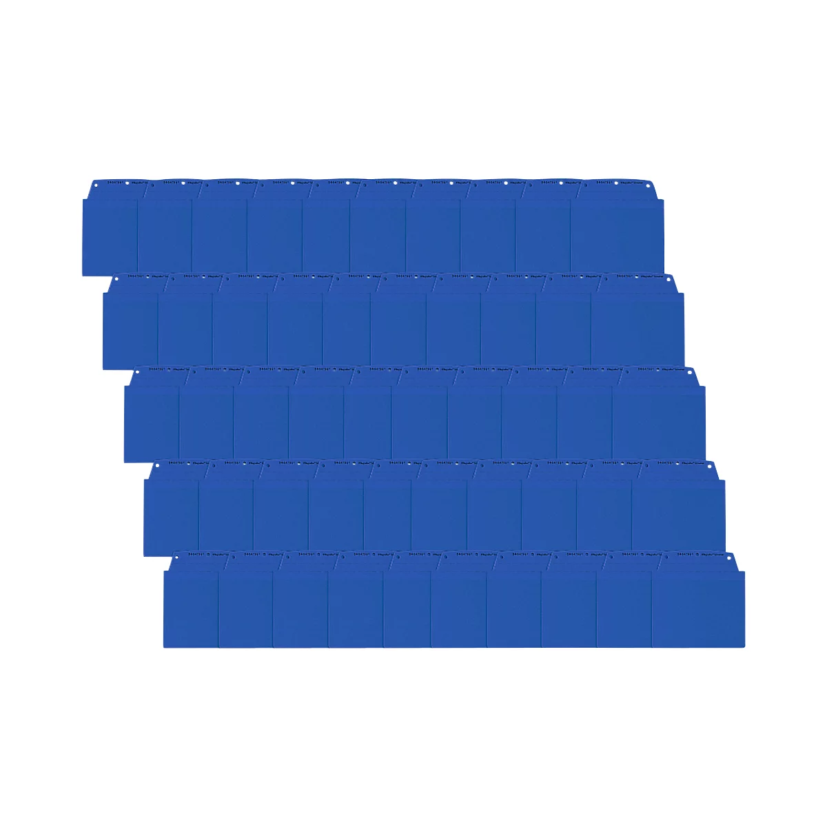 Orgatex Sichttaschen, A6 quer, blau, 50 St.