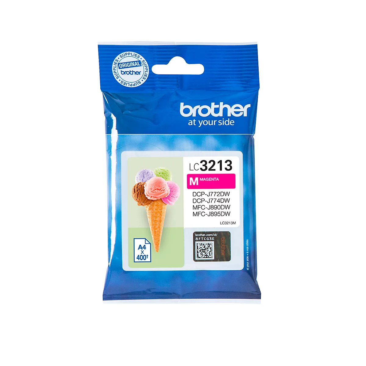 Original Brother Tintenpatrone LC-3213M, Einzelpack, magenta