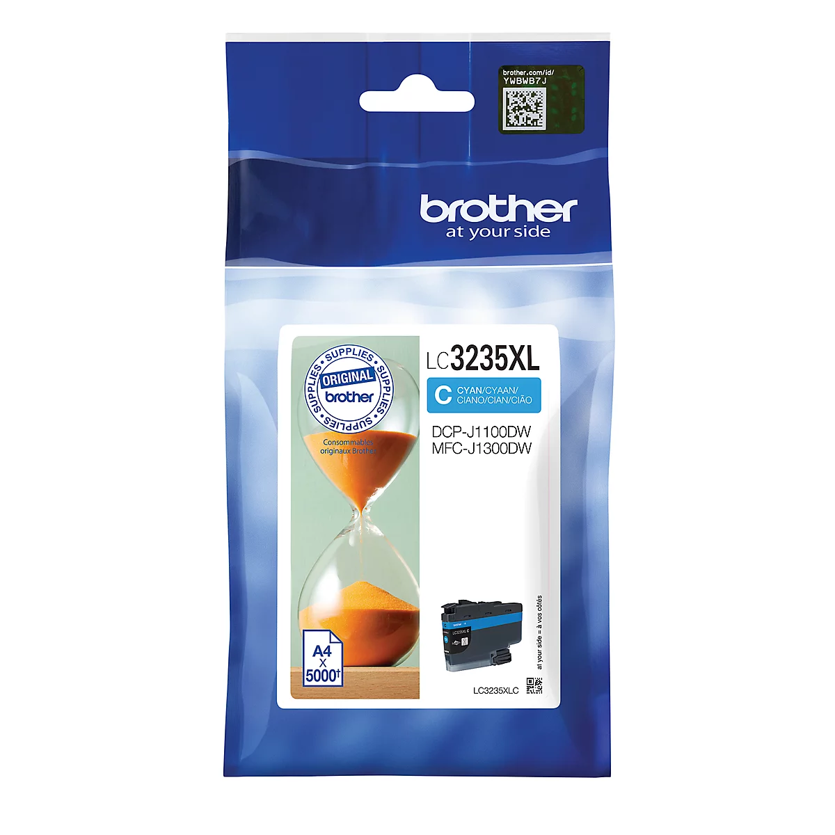 Original Brother Tintenpatrone LC-3235XLC, Einzelpack, cyan