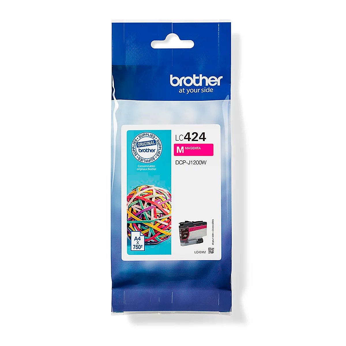 Original Brother Tintenpatrone LC-424M, Einzelpack, magenta
