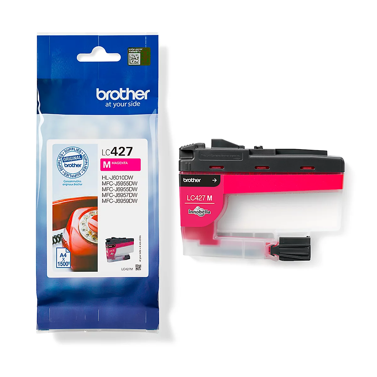 Original Brother Tintenpatrone LC-427M, Einzelpack, magenta