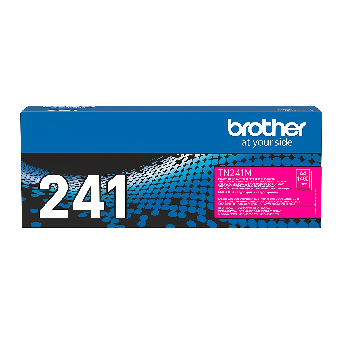 Original Brother Toner TN-241M, Einzelpack, magenta