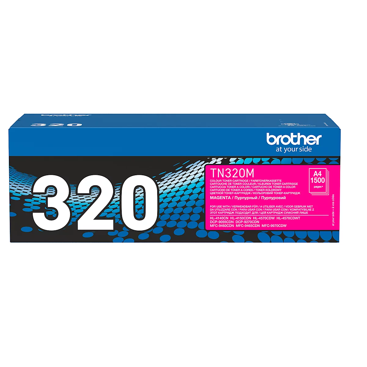 Original Brother Toner TN-320M, Einzelpack, magenta