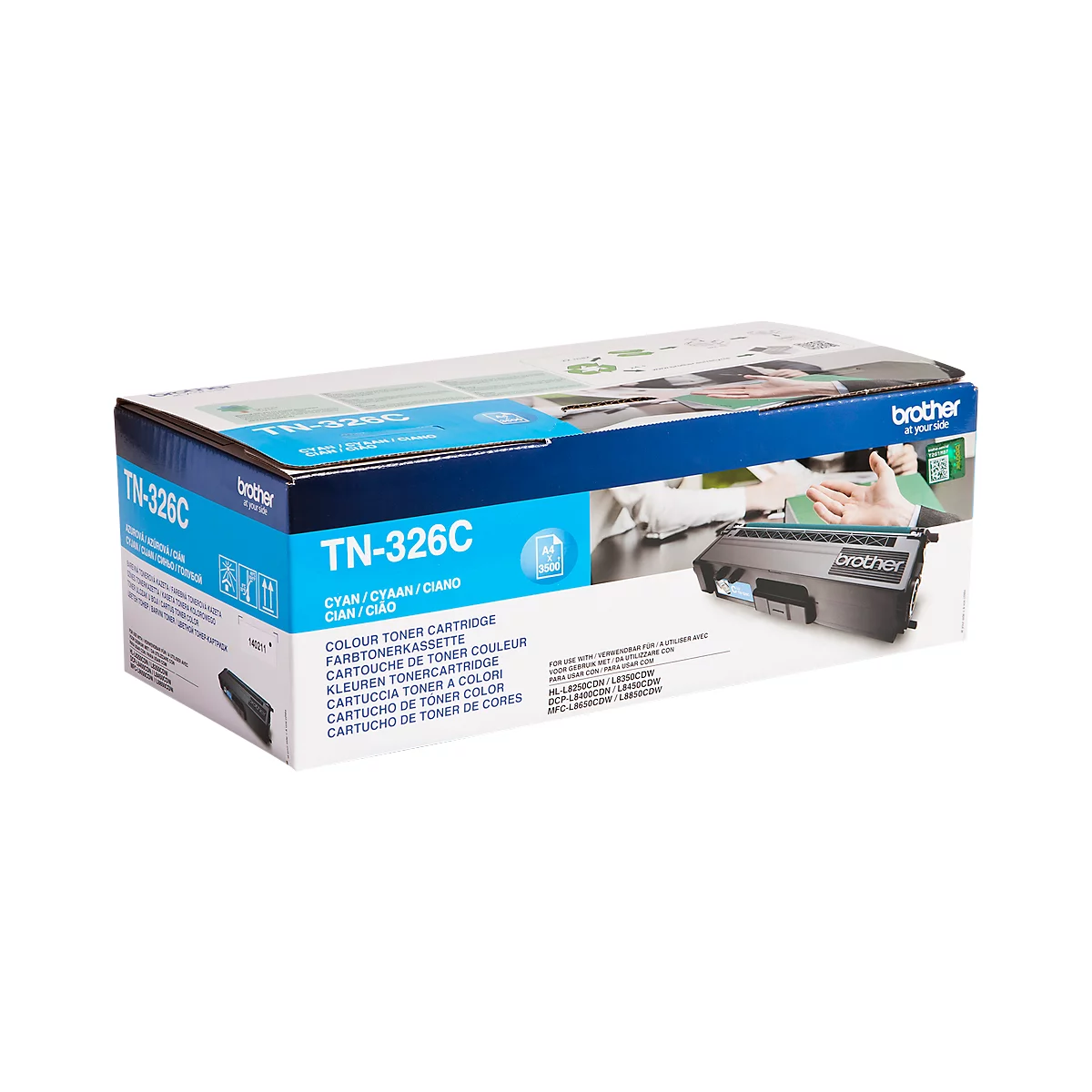 Original Brother Toner TN-326C, Einzelpack, cyan