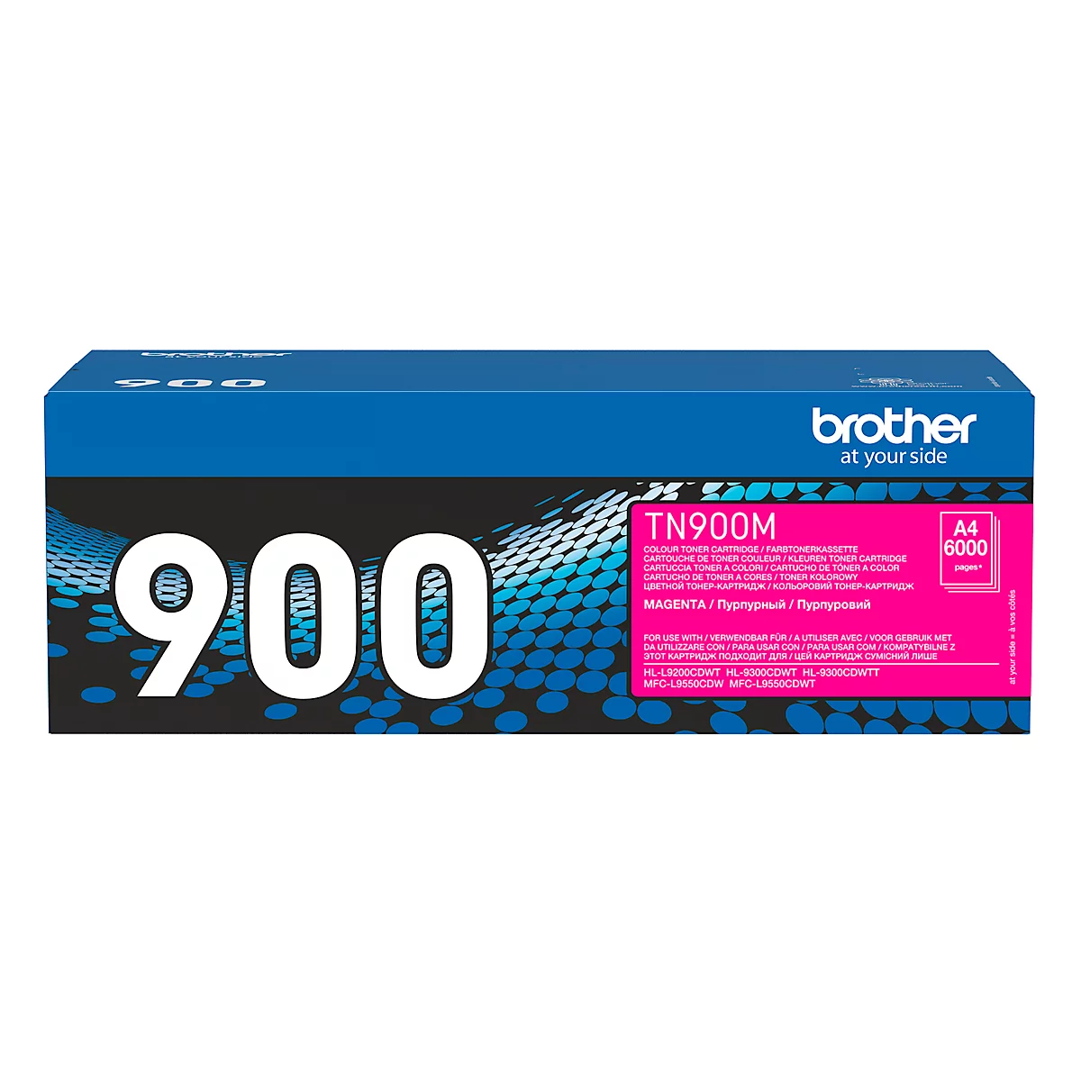 Original Brother Toner TN-900M, Einzelpack, magenta