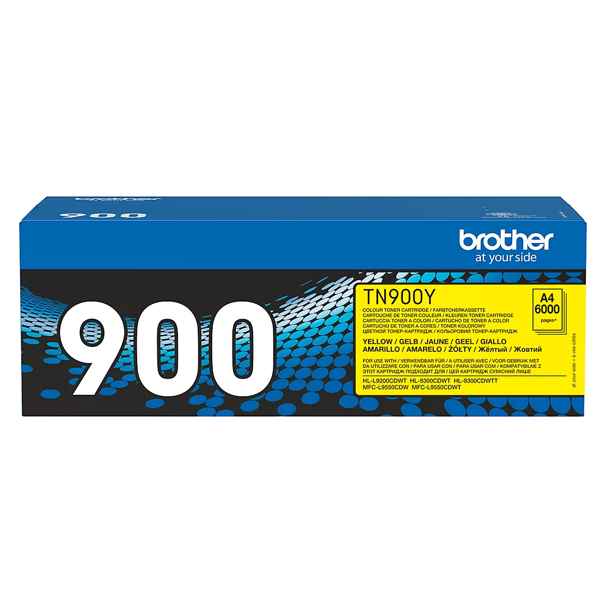 Original Brother Toner TN-900Y, Einzelpack, gelb