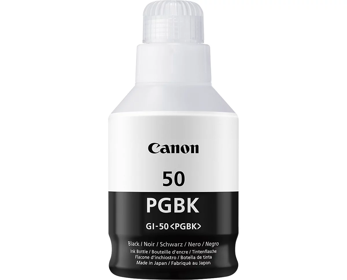 Original Canon Tintenflasche GI-50PGBK, Einzelpack, schwarz-pigmentiert